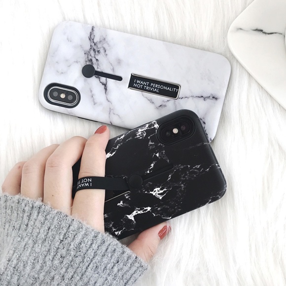 Accessories - *iPhone X/XS/7/8/Plus/Max/XR Ring Marble Case